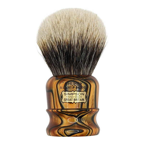 Limited Edition Chubby 2 2-Band Silvertip Badger Rusty Joe Shaving Brush - by Simpsons (Pre-Owned) Shaving Brush Murphy & McNeil Pre-Owned Shaving 