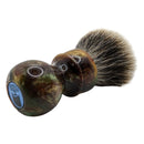 Bronze & Green 26mm Gel Tip Motorboat Shaving Brush - by SmilezforMilez (Pre-Owned) Shaving Brush Murphy & McNeil Pre-Owned Shaving 