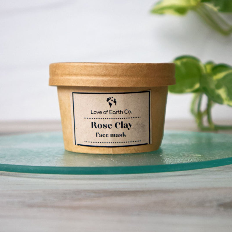 Rose Clay Face Mask Love of Earth Co. 