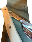 Straight Razor Shave Ready ~ Bismarck Spitzenqualität Inox Solingen On a Vintage Welsh Glanrafon Edge