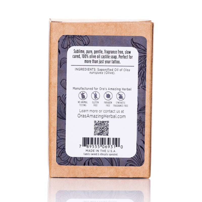 Tattoo Soap, Unscented Tattoo Care Ora's Amazing Herbal 