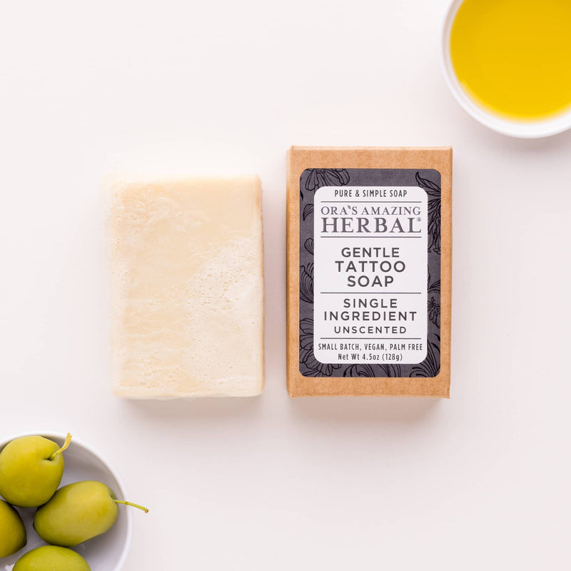 Tattoo Soap, Unscented Tattoo Care Ora's Amazing Herbal 