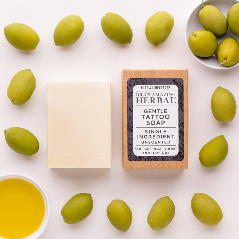 Tattoo Soap, Unscented Tattoo Care Ora's Amazing Herbal 