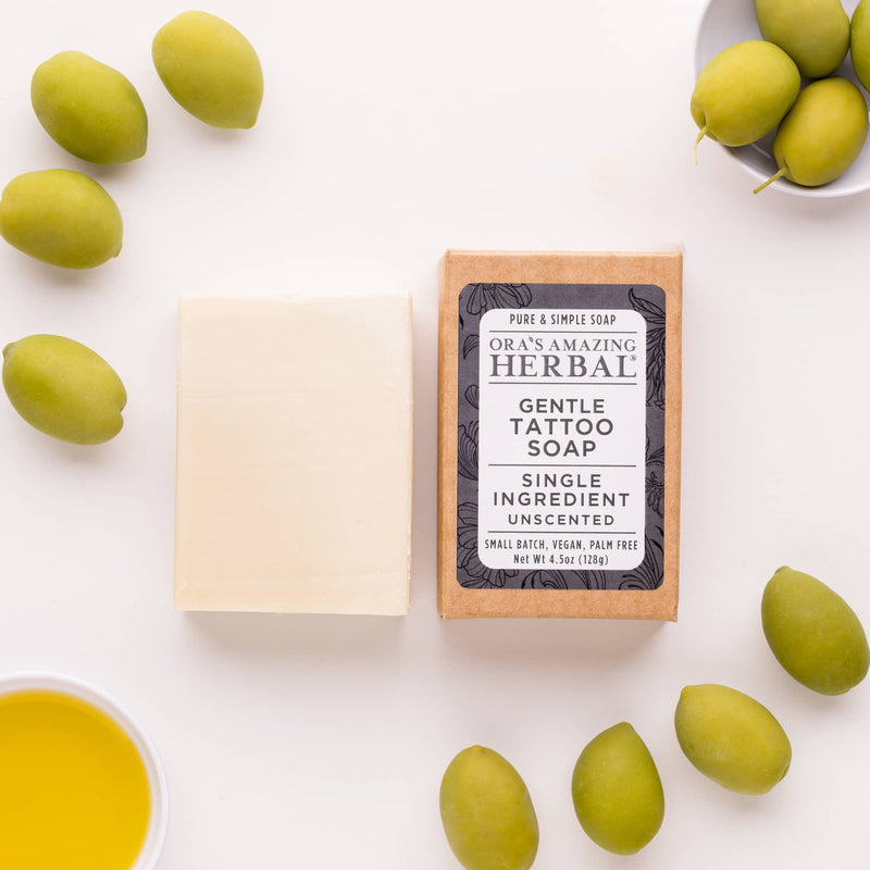 Tattoo Soap, Unscented Tattoo Care Ora's Amazing Herbal 