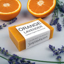 Orange Lavender Bar Soap, Organic Bath Soap Soaplandia Soap Store 