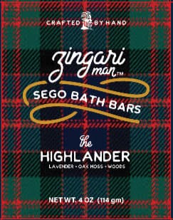 The Highlander Bath Bar Bath Soap Zingari Man 