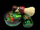 AKA Brushworx “Rêveur” + First Line Shave “Razor Ruby Undead” Shaving Brush servedupshaves 