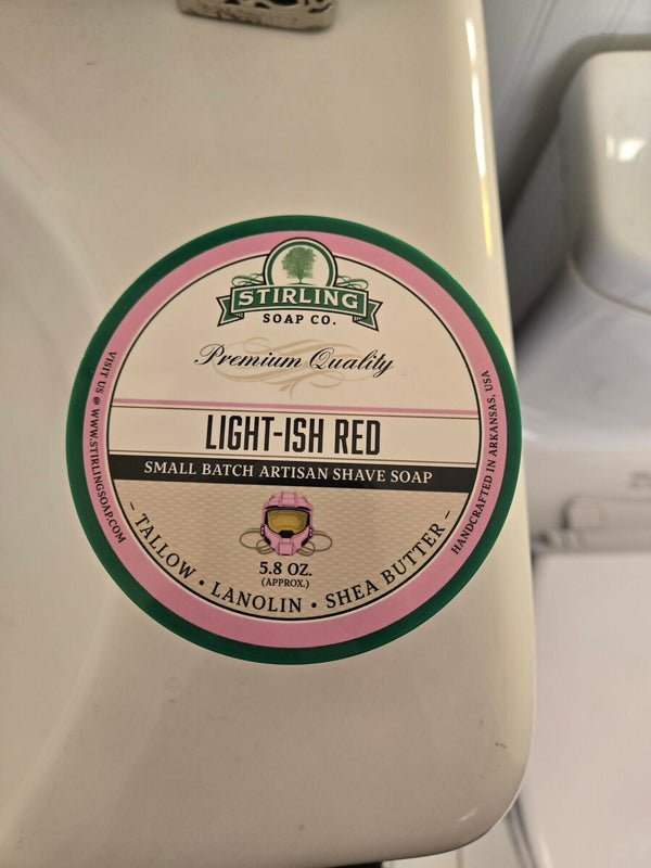 Stirling Soap Light-ish Red shave soap Shaving Soap templecat 