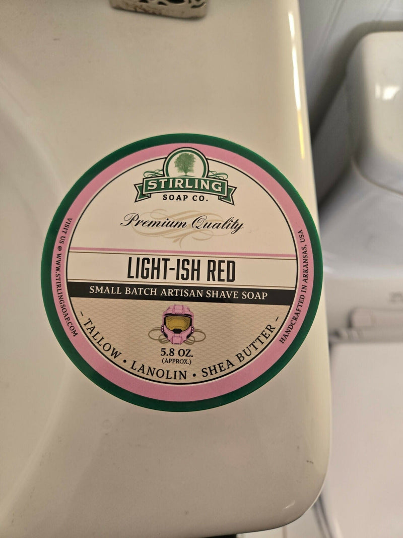 Stirling Soap Light-ish Red shave soap Shaving Soap templecat 