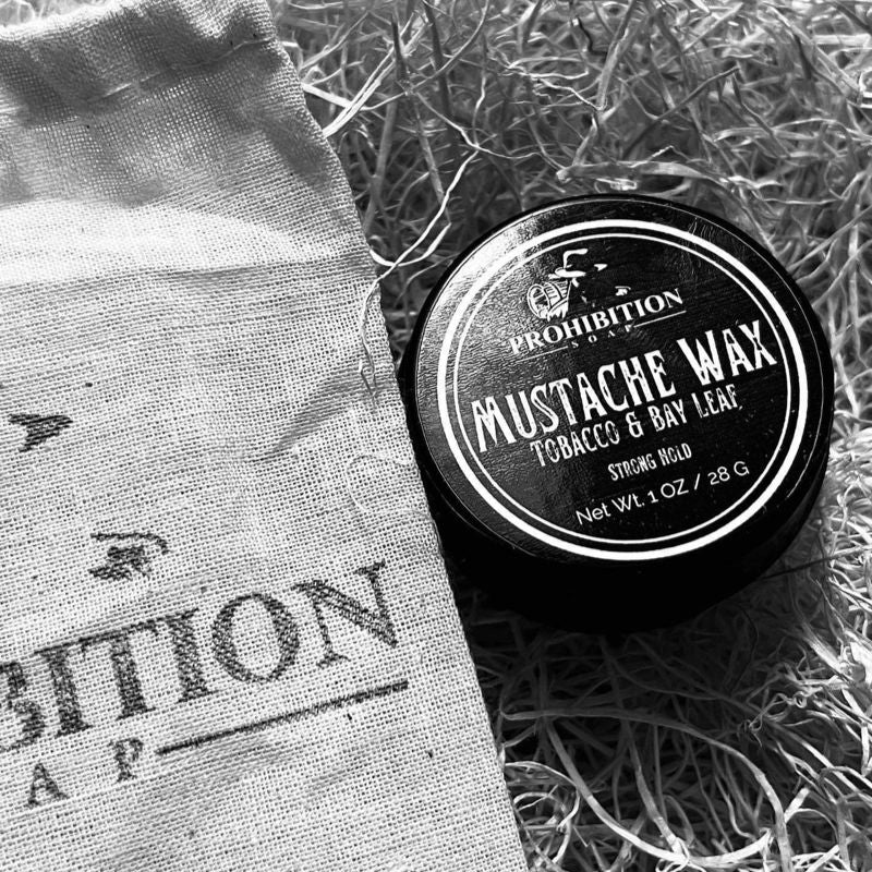 Tobacco & Bay Leaf Mustache Wax Beard & Mustache Wax Prohibition Soap 