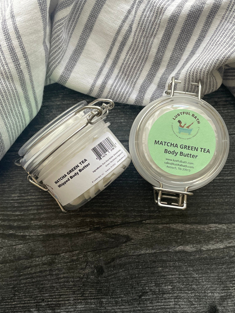 MATCHA GREEN TEA BODY BUTTER Beard Balms & Butters Lustful Bath, LLC SM 