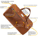 Luxury Leather Duffel Bag Cases and Dopp Bags Lifetime Leather Co 