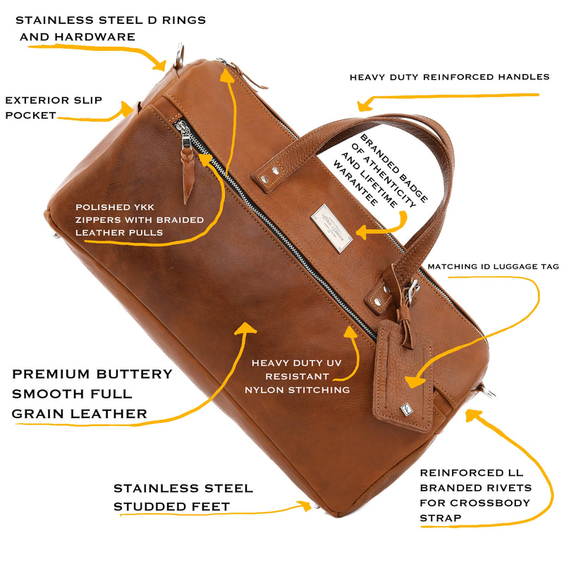Luxury Leather Duffel Bag Cases and Dopp Bags Lifetime Leather Co 