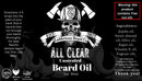 All Clear Beard Oil Beard Oil Ladderman Beard Co 
