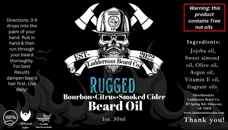 Rugged Beard Oil Beard Oil Ladderman Beard Co 