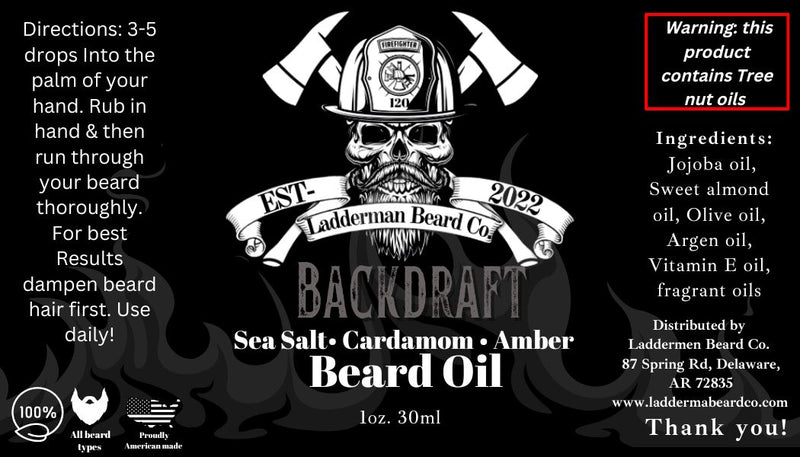 Backdraft Beard Oil Beard Oil Ladderman Beard Co 