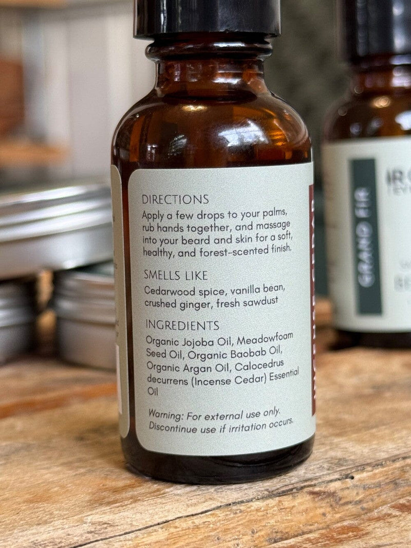 Incense Cedar Beard Oil Beard Oil Rogue Evergreens 
