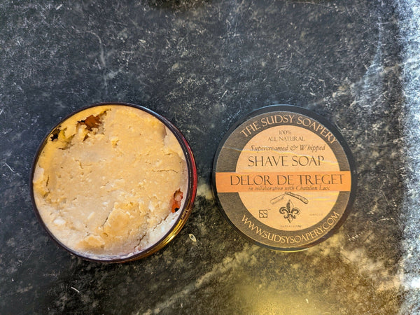 The Sudsy Soapery w/ Chatillon Lux, Delor De Treget, Soap, NEW Shaving Soap Shavewares 