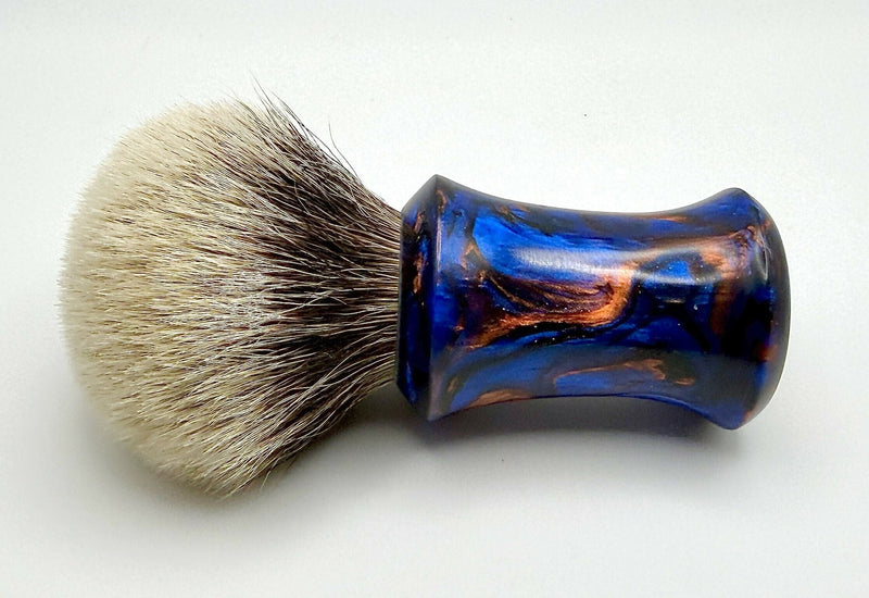 TheCaYuen The “Copper Ore” Two Band badger brush Shaving Brush VoyaK 