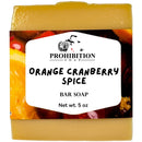 Orange Cranberry Spice Bath Soap Prohibition Soap 
