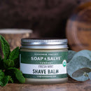 After Shave & Beard Balm: Fresh Mint Aftershave Balm Chagrin Valley Soap & Salve 2 fl oz Jar 