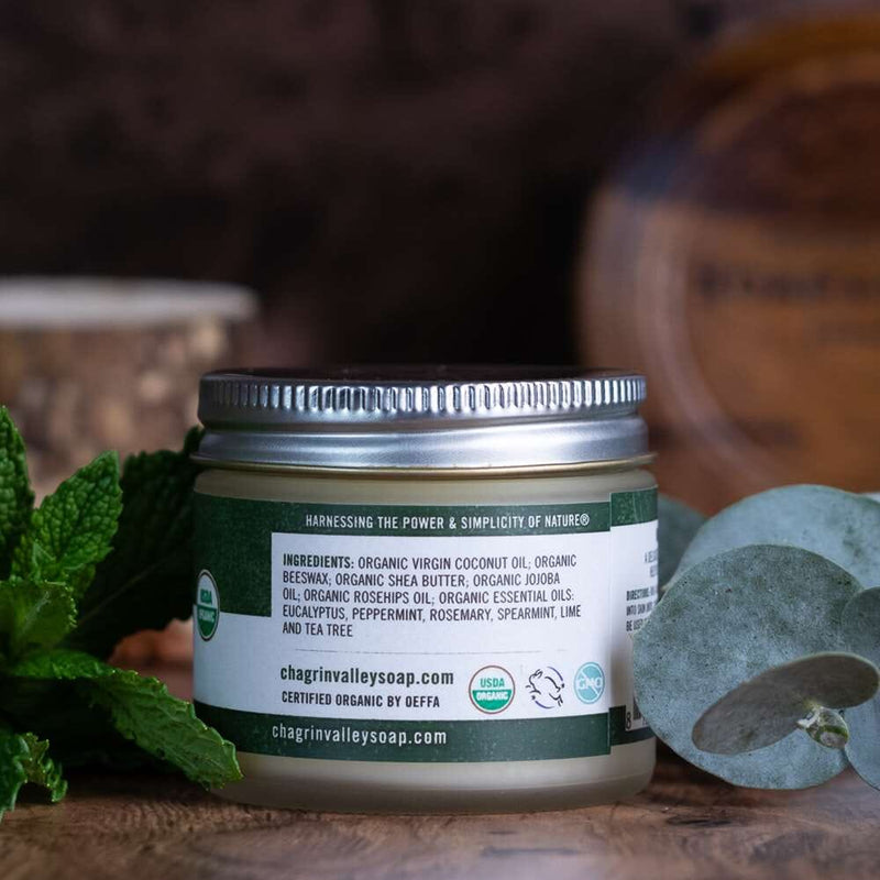 After Shave & Beard Balm: Fresh Mint Aftershave Balm Chagrin Valley Soap & Salve 