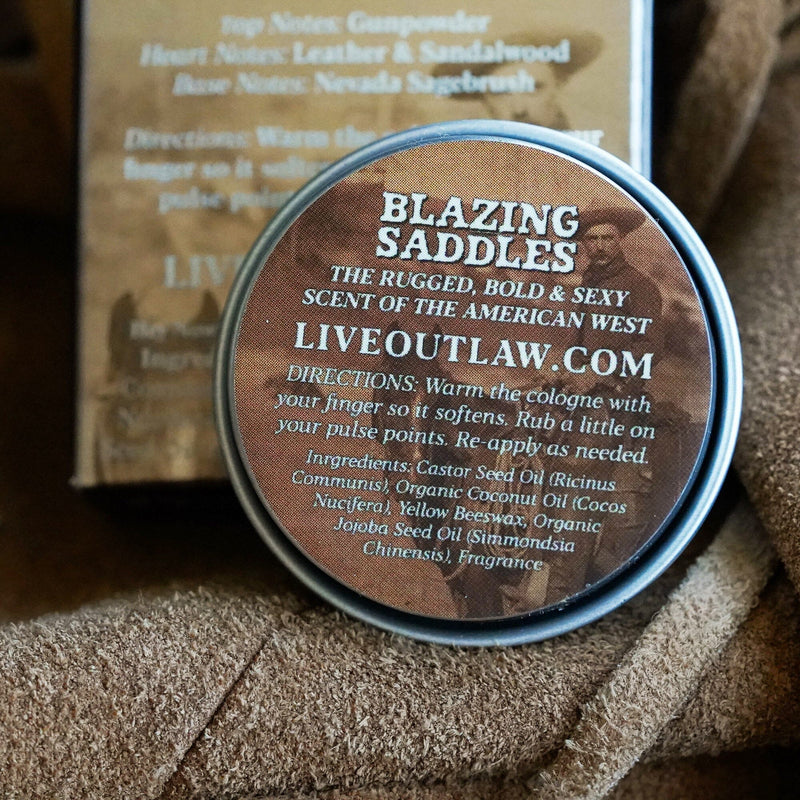 Blazing Saddles Western Solid Cologne Colognes and Perfume Outlaw 