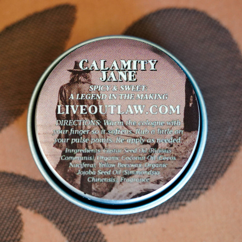 Calamity Jane Solid Cologne Colognes and Perfume Outlaw 