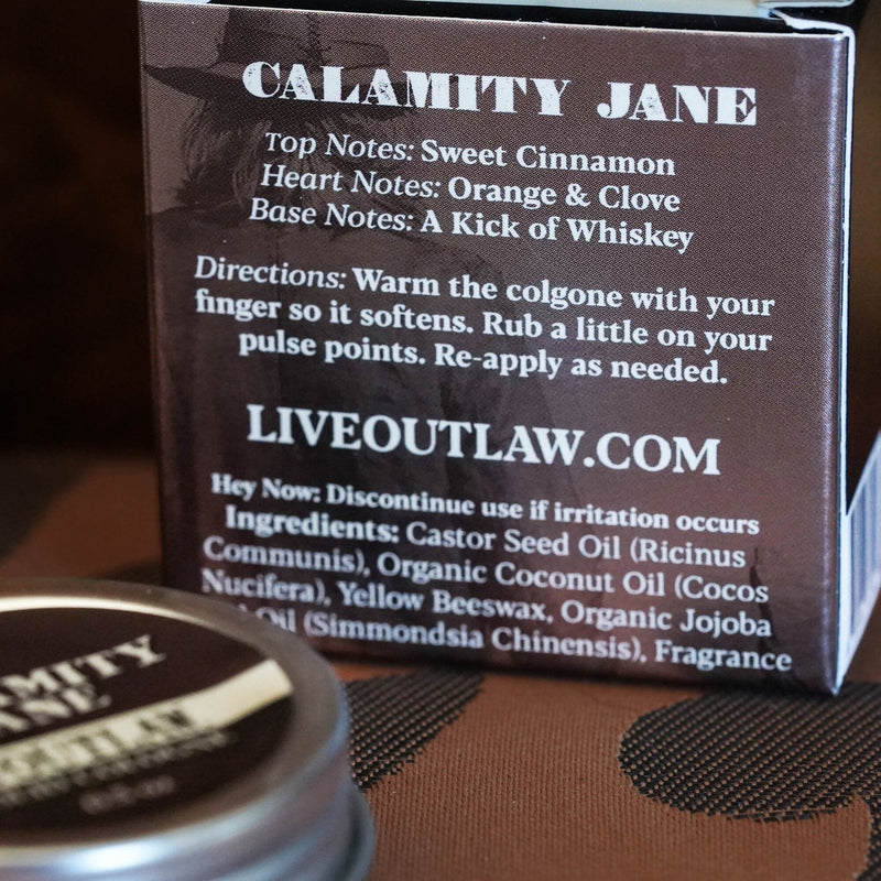 Calamity Jane Solid Cologne Colognes and Perfume Outlaw 