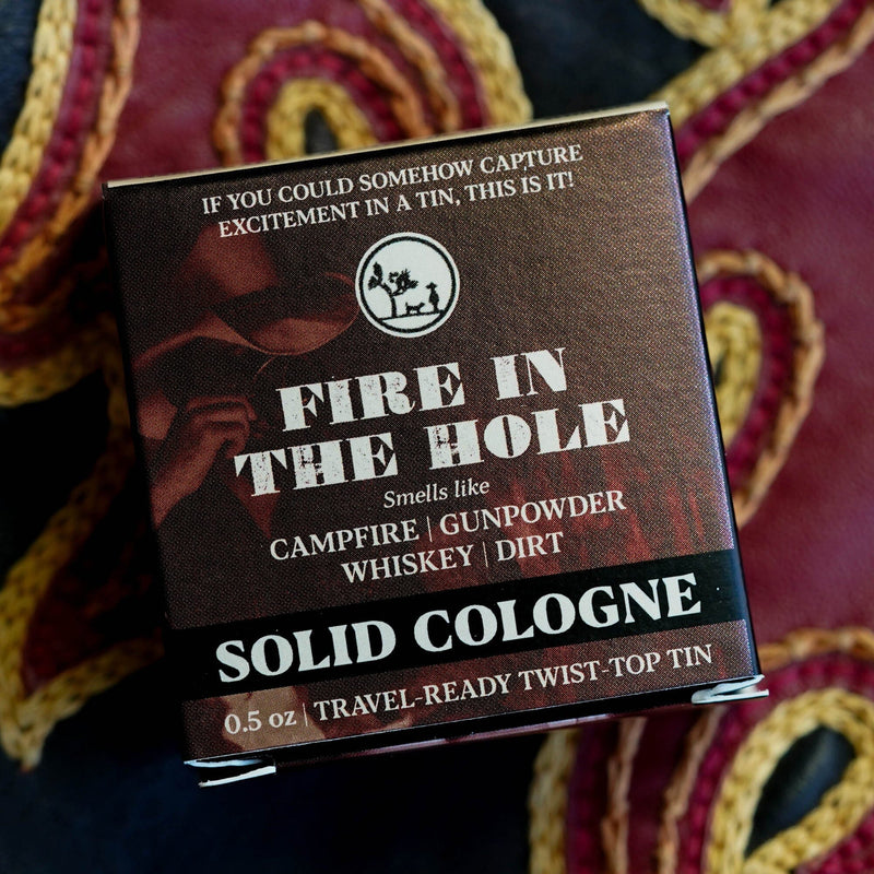 Fire in the Hole Campfire Solid Cologne Colognes and Perfume Outlaw 