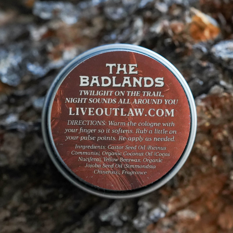 The Badlands Solid Cologne Sample Colognes and Perfume Outlaw 