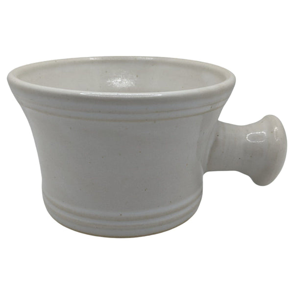 Apothecary Style Ceramic Shaving Mug (White) - (Pre-Owned) Shaving Bowls and Mugs Murphy & McNeil Pre-Owned Shaving 