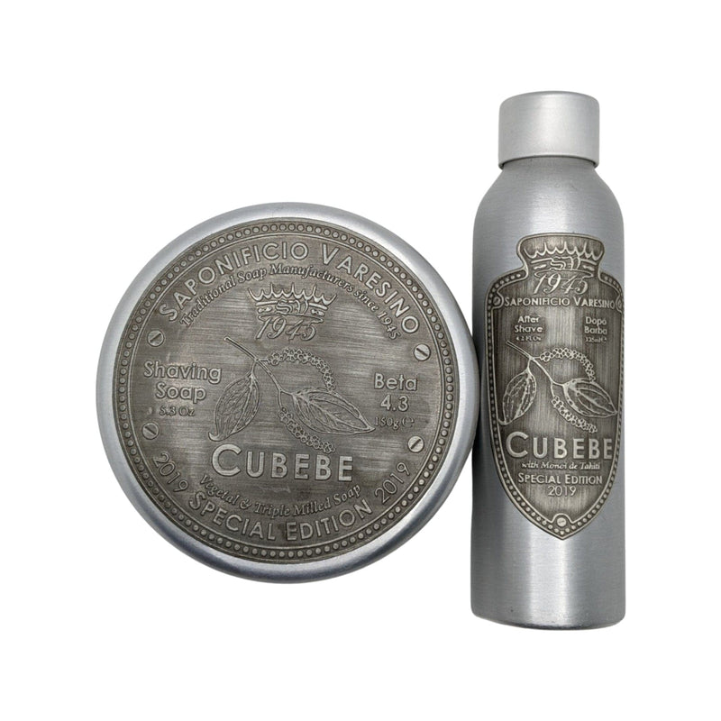 Cubebe Shaving Soap in Tin (Beta 4.3) and Splash - by Saponificio Varesino (Pre-Owned) Shaving Soap Murphy & McNeil Pre-Owned Shaving 