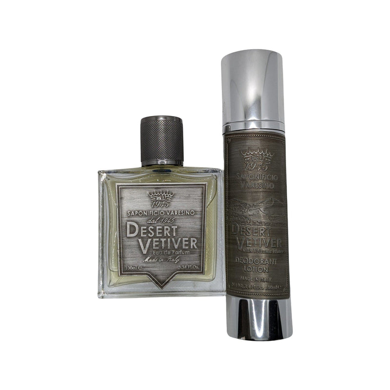 Desert Vetiver Deodorant Lotion and Eau de Parfum - by Saponificio Varesino (Pre-Owned) Colognes and Perfume Murphy & McNeil Pre-Owned Shaving 
