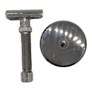 Konsul Slant Adjustable Stainless Steel (Rhodium Plating) DE Safey Razor with Stand - by Rex Supply Co. (Pre-Owned) Safety Razor Murphy & McNeil Pre-Owned Shaving 