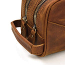 The Nomad Toiletry Bag | Genuine Leather Travel Toiletry Bag Cases and Dopp Bags STEEL HORSE LEATHER 