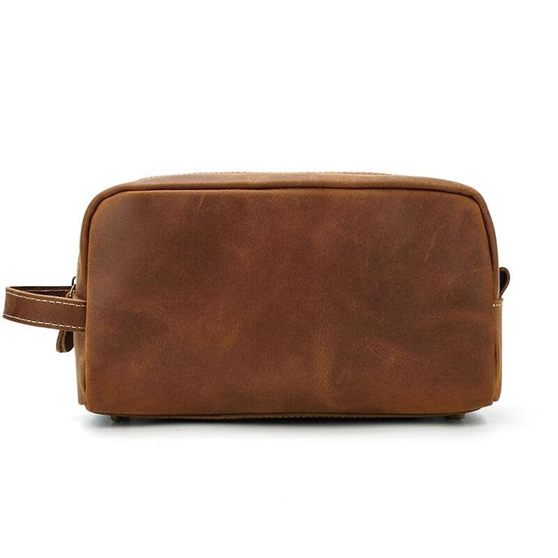 The Wanderer Toiletry Bag | Genuine Leather Toiletry Bag Cases and Dopp Bags STEEL HORSE LEATHER 