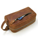 The Wanderer Toiletry Bag | Genuine Leather Toiletry Bag Cases and Dopp Bags STEEL HORSE LEATHER 