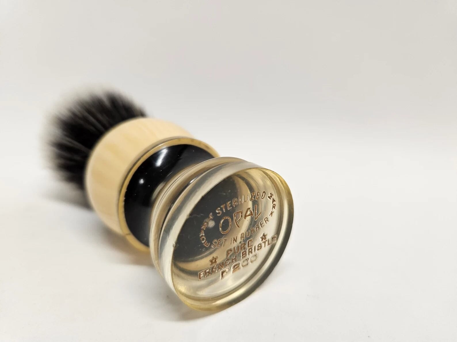 Vintage OPAL F200 22mm Shave Brush Shaving Brush Talent Soap Factory 