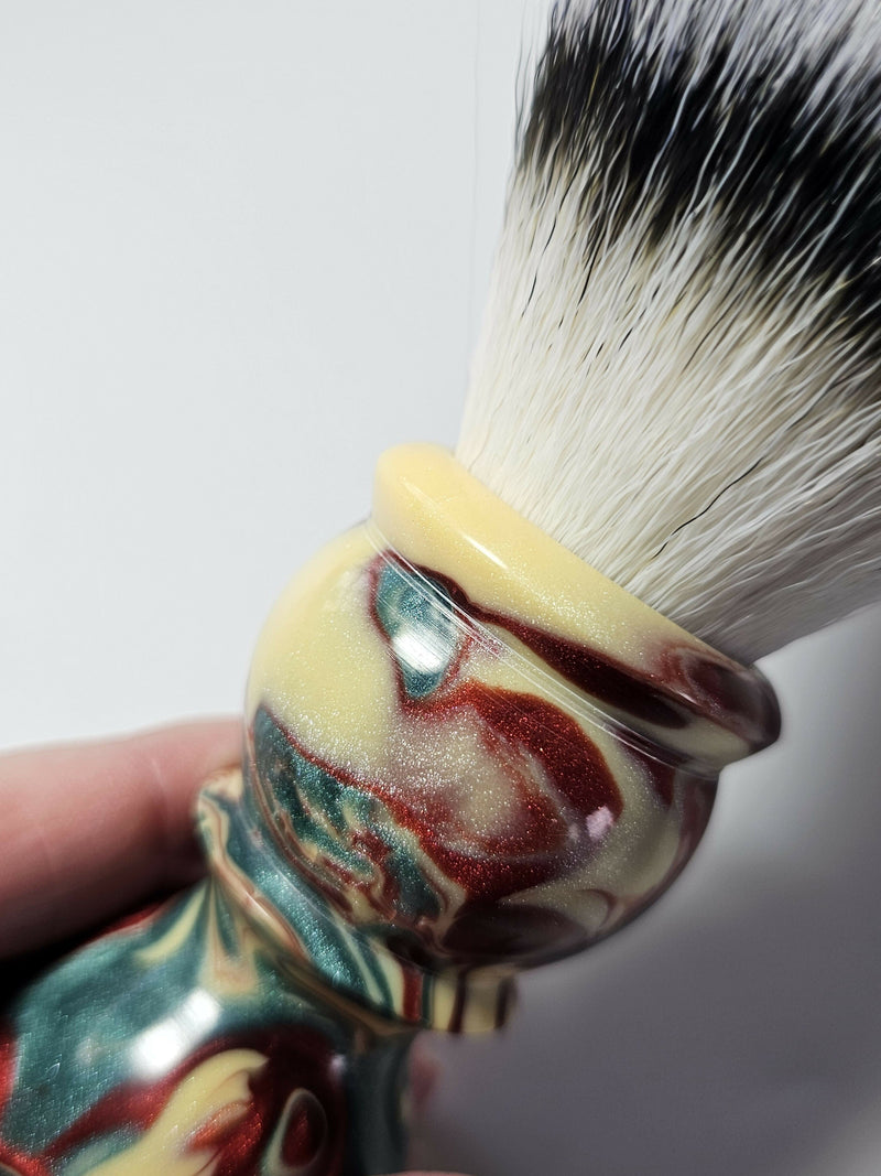 Sawdust Creation Studios resin shaving brush Shaving Brush Tracy Powell 