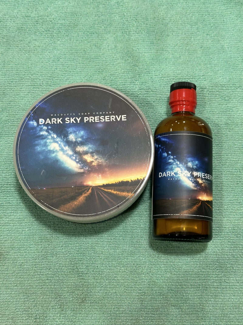 Macduffs Dark Sky Preserve Set Soap and Aftershave Bundle TanZ 