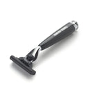 Black Handle Razor Featuring Gillette Mach3 Blade Cartridge Razor Hawkins & Brimble COM 