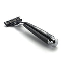 Black Handle Razor Featuring Gillette Mach3 Blade Cartridge Razor Hawkins & Brimble COM 