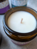 Kitty Karma Studio: Open candle showing white solid wax