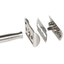 Safety Razor - Baron Classic - Brushed Alloy Safety Razor Lather & Wood Shaving Co 