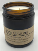 Scented Soy Wax Candle (8.0 oz) 50-60 Hour Burn Time, Cotton Wick, Amber Glass Jar, Grown and Made in USA - Candle Prairie Fire Tallow, Candles, and Lavender L 'Orangerie 