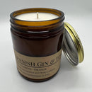 Spanish Gin & Tonic Soy Wax Candle | 9 oz Amber Apothecary Jar Candle Prairie Fire Tallow, Candles, and Lavender 