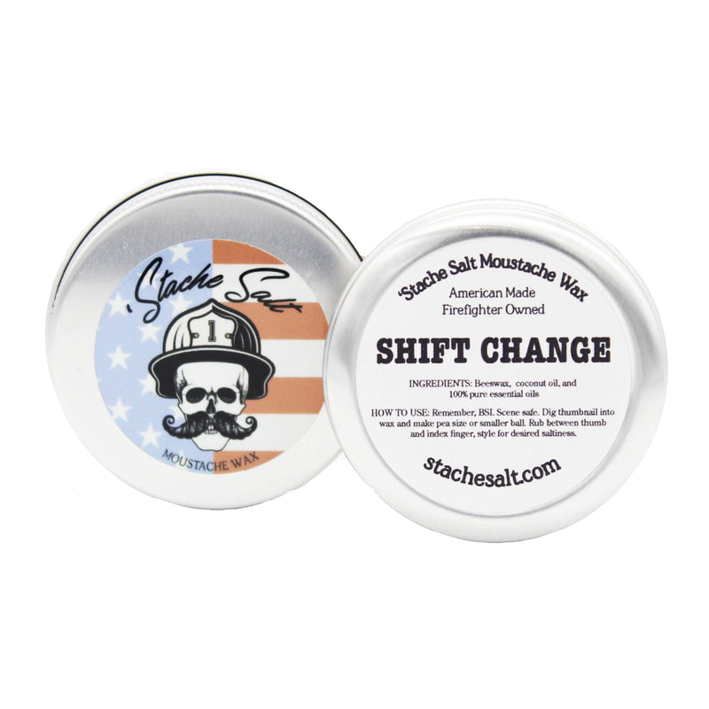 Shift Change - Light Hold Mustache & Beard Wax Beard & Mustache Wax Stache Salt 