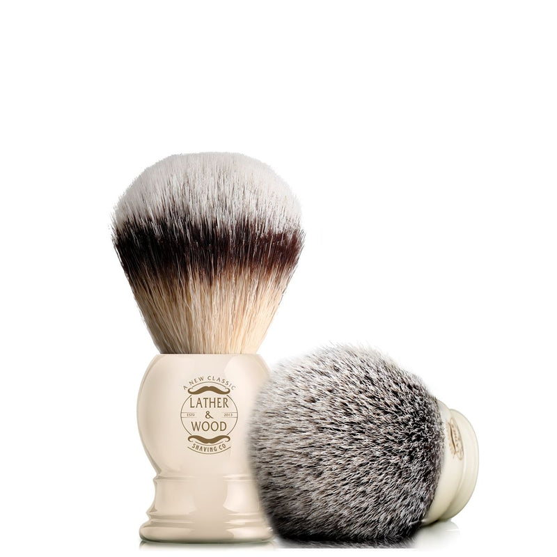 Faux Silvertip Shaving Brush Shaving Brush Lather & Wood Shaving Co 