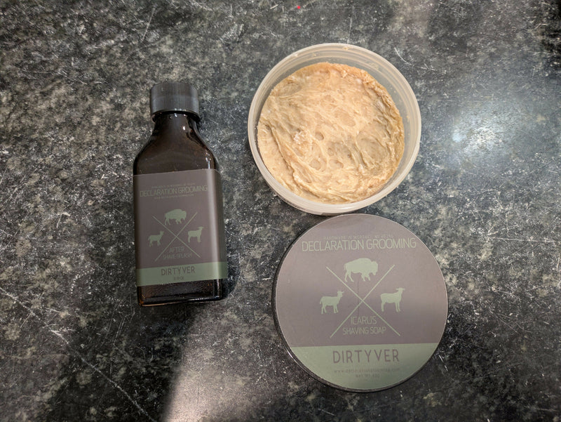 Declaration Grooming Dirtyver Icarus Soap & Aftershave Set NEW Soap and Aftershave Bundle Shavewares 